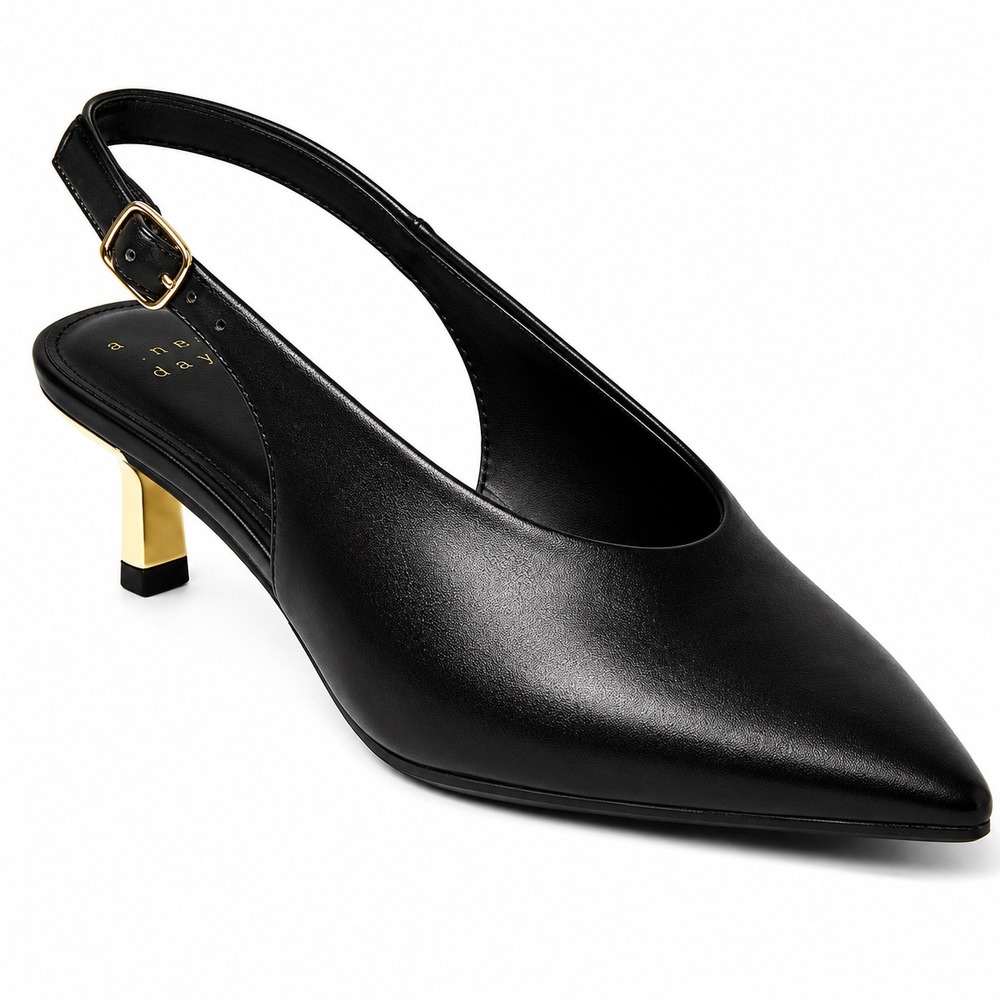 Women's A New Day Samantha Pointed Toe Heels Black Size 8 New With Tags